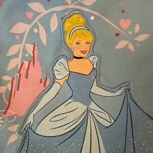 Disney Coat Cinderella Letterman Jacket Size XS 4 Blue Girls Embroidered